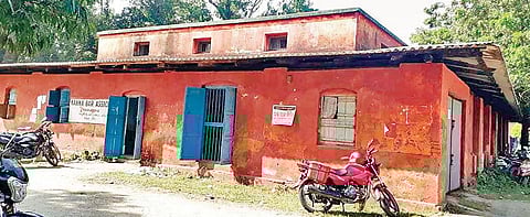The tehsil office building at Rajkanika