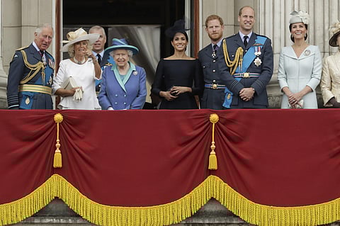 Members of the royal family gather on the balcony of Buckingham Palace. (File Photo | AP)