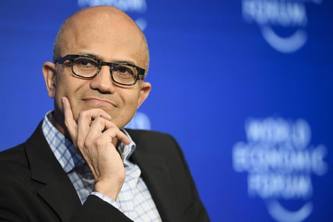 Microsoft Chief Executive Officer Satya Nadella. (Photo | PTI)
