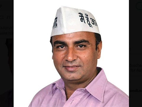 AAP MLA from Badarpur ND Sharma (Photo | Twitter @@AAPkaApnAInDiA)
