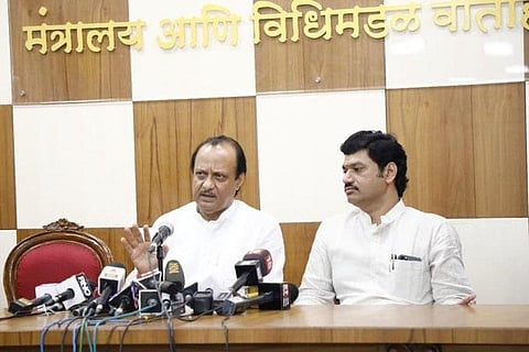 Maharashtra Deputy CM Ajit Pawar and state cabinet minister Dhananjay Munde (Photo | PTI)