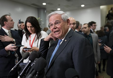 Senator Bob Menendez, a Ranking Member of the powerful Senate Foreign Relations Committee. (Photo | AP)