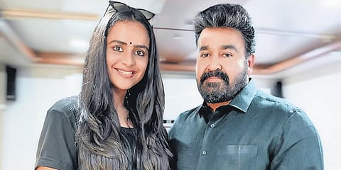 'Mamangam' actress Prachi Tehlan with Mohanlal