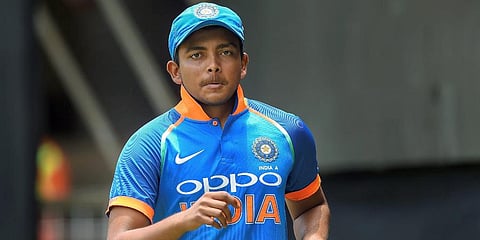Indian cricketer Prithvi Shaw (Photo | PTI)