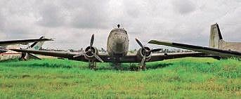The Dakota at Netaji Subhas Chandra Bose International Airport in Kolkata
