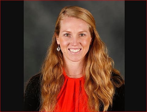 Alyssa Nakken became the first female coach on a major league staff in baseball history. (Twitter Photo)