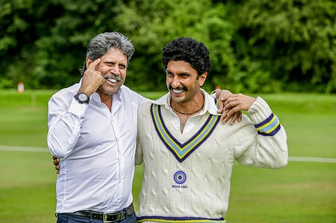Ranveer Singh with Kapil Dev (Photo | Facebook)