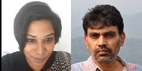 Lawyers Gayatri Khandhadai (L) and T Lajapathi Roy (Photo| Facebook and Twitter)