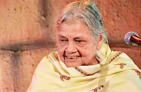 Sunanda Patnaik, the eminent Indian classical singer and daughter of noted Odia poet Baikunthanath Patnaik.