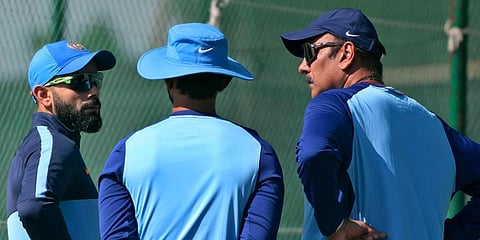 India head coach Ravi Shastri with skipper Virat Kohli (Photo | AP)