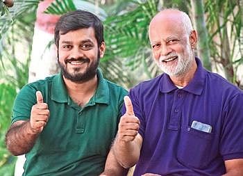 Abhinav Singh (left); Dr Satyendra K Srivastava   Pandarinath B