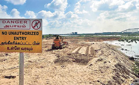 Kamarajar Port dumping dredged material in the CRZ area  | P Jawahar