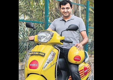 Scooter sharing service provider Bounce. (File photo)