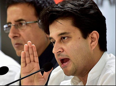 Congress leader Jyotiraditya Scindia. (Photo|PTI)