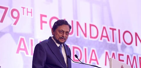 Chief Justice of India SA Bobde speaks at the 79th Foundation Day celebrations and All India Members' Conference of the Income Tax Appellate Tribunal in New Delhi. (Photo | Parveen Negi, EPS)