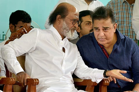 Rajnikanth and Kamal Haasan (File photo | PTI)