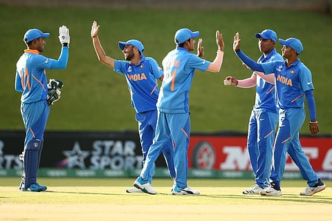 India U-19 cricket team has the upper hand over Australia. (Twitter Photo)