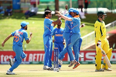 Kartik's four wickets came after India recovered through Atharva Ankolekar's combative half-century to reach 233 for nine, a modest total which the holders defended in impressive fashion. (Photo | Twitter)