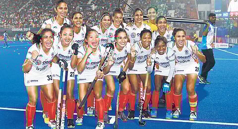 India women’s hockey team.