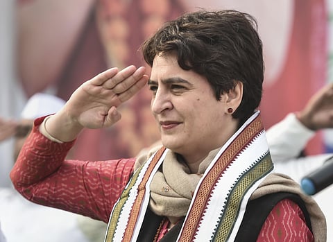 Priyanka Gandhi has read out the Preamble of the Constitution at various platforms. (Photo | PTI)