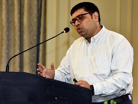 MedGenome Labs associate director (Operations) Dr Srinivasan Vedantham. (Photo| Ashwin Prasath, EPS)