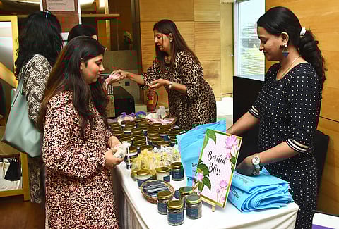 Stalls at the Funky Fish pop-up at Hyatt Regency in Teynampet. (Photo| Ashwin Prasath, EPS)