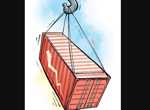 Of the seafood export products, frozen shrimps accounted for a lion's share with a quantity of 7,16,004 tonnes, accounting for 40.19% of the total quantum, and 66.12% of the total dollar earnings.