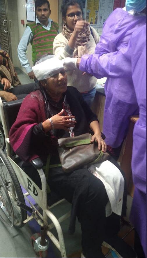 Sucharita Sen, faculty of CSRD (Head of center for study of regional development), admitted in AIIMS with head injury. (Photo | JNUSU)