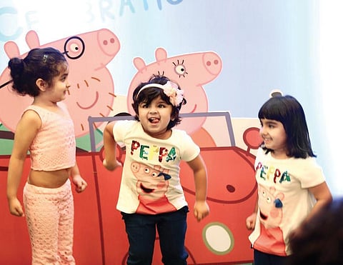 Kids have a fun time at a previous event by Peppa Pig