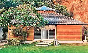 The facade of the bell museum