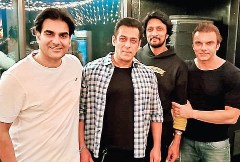 Arbaaz Khan, Salman Khan, Sudeep and Sohail Khan