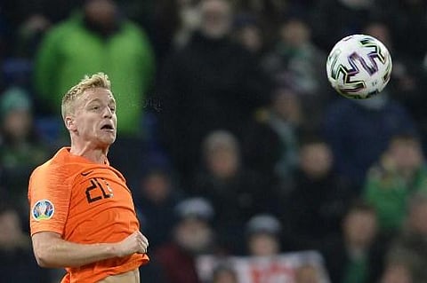 Dutch midfielder Donny van de Beek . (File Photo | AFP)
