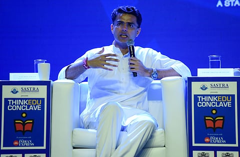 Rajasthan deputy CM Sachin Pilot during ThinkEdu Conclave (Photo | R Satish Babu, EPS)