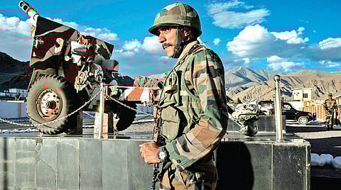 An Indian Army man