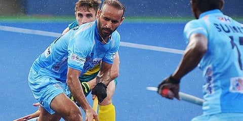 Indian hockey team forward Ramandeep Singh (Photo | Hockey India Twitter)