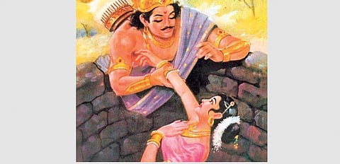 All these stories inform the fate of Drishadvati who was a victim of neglect and abandonment before she was to discover that there was much worse in store for her.