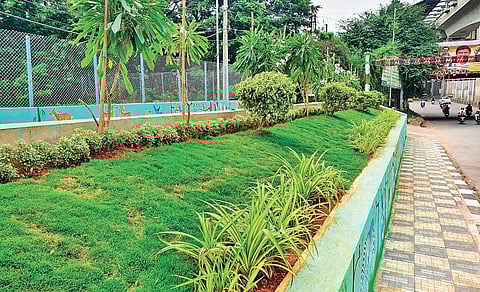 As the rain garden project underneath Begumpet flyover nears completion, the HMDA has taken up nine similar projects