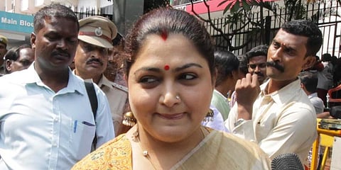Actor-turned-politician Khushbu Sundar (Photo | EPS)
