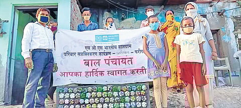 Plastic waste awareness projects by SOS Children’s Villages in Faridabad.