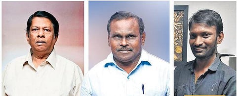 Janagaraj, George Maryan (C) and Director Suresh Sangaiah (R)