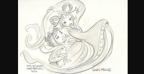 Animation legend Glen Keane's work for the film. (Photo | Twitter)