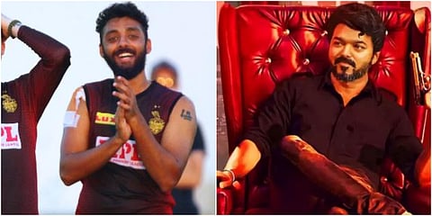 Kolkata Knight Riders mystery spinner Varun Chakravarthy and Vijay.