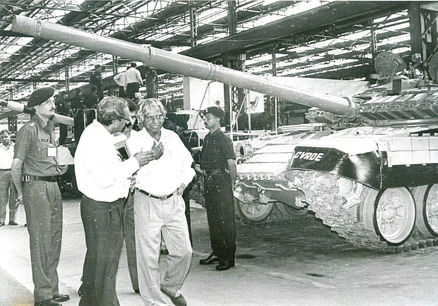 Dr A P J Abdul Kalam at Avadi Tank Factory in Chennai. (File Photo | EPS)