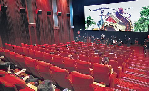 PVR Cineplex at Vasant Kunj organised a special screening of Tanhaji for Covid-19 warriors and their families on October 15. (Photo | Shekhar Yadav, EPS)