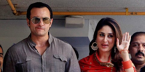 Bollywood actor Saif Ali Khan and Kareena Kapoor (Photo | PTI)