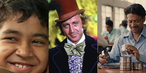 (From left) Stanley Ka Dabba, Willy Wonka and The Lunchbox. (Photo| IMDb)