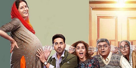 A still from Ayushmannn Khurrana-starrer 'Badhaai Ho'.