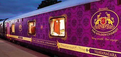 The Golden Chariot luxury train operated by the Indian Railway Catering and Tourism Corporation has announced three packages to the South.