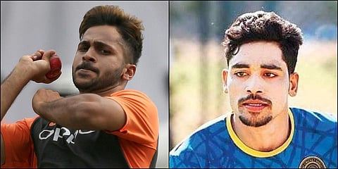 Shardul Thakur (L) and Mohammed Siraj (File photo| AP)