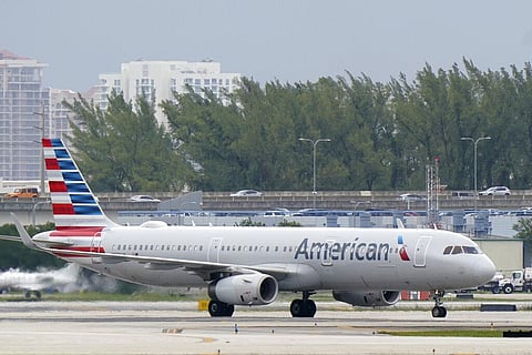 An American Airlines Airbus A321-231 taxies to the gate. (Photo | AP)